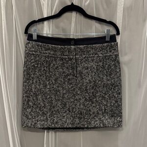 Black and White Tweed Skirt
